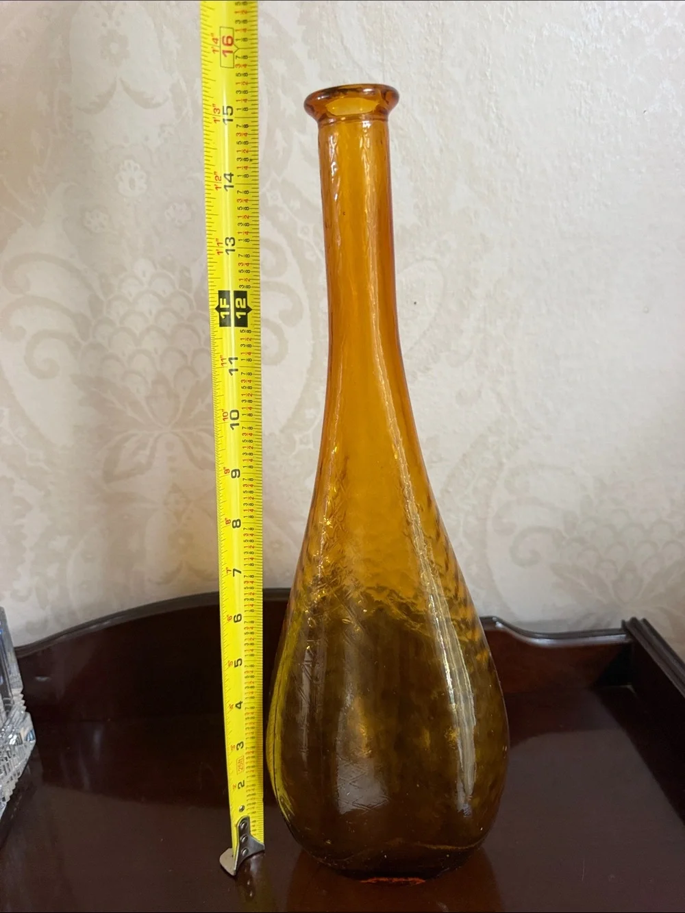 Vintage Rare Mid Century Empoli Genie bottle Decanter 15.5” with no stopper